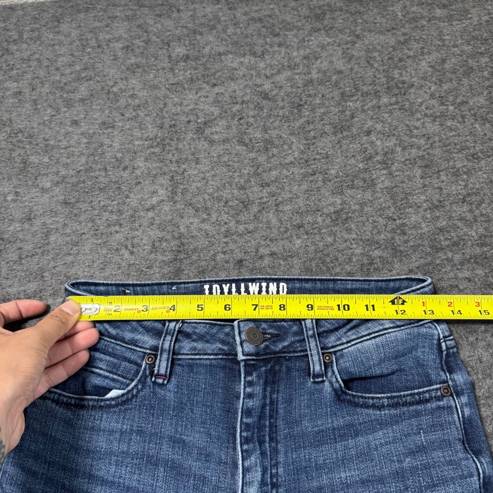 Idyllwind Miranda Lambert Womens Flare Jeans Blue Distressed Raw Hem 6W x 36L - Picture 9 of 13